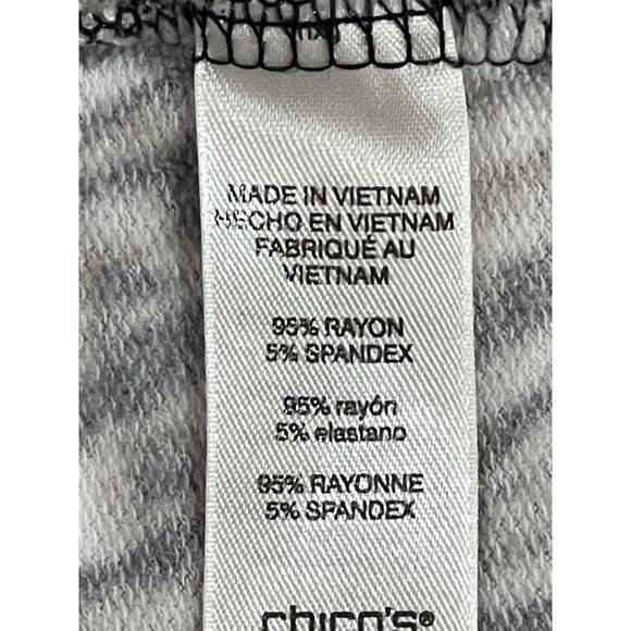 Weekends by CHICO’S  Women's 0 Small Animal Print Long Sleeves - Picture 7 of 7